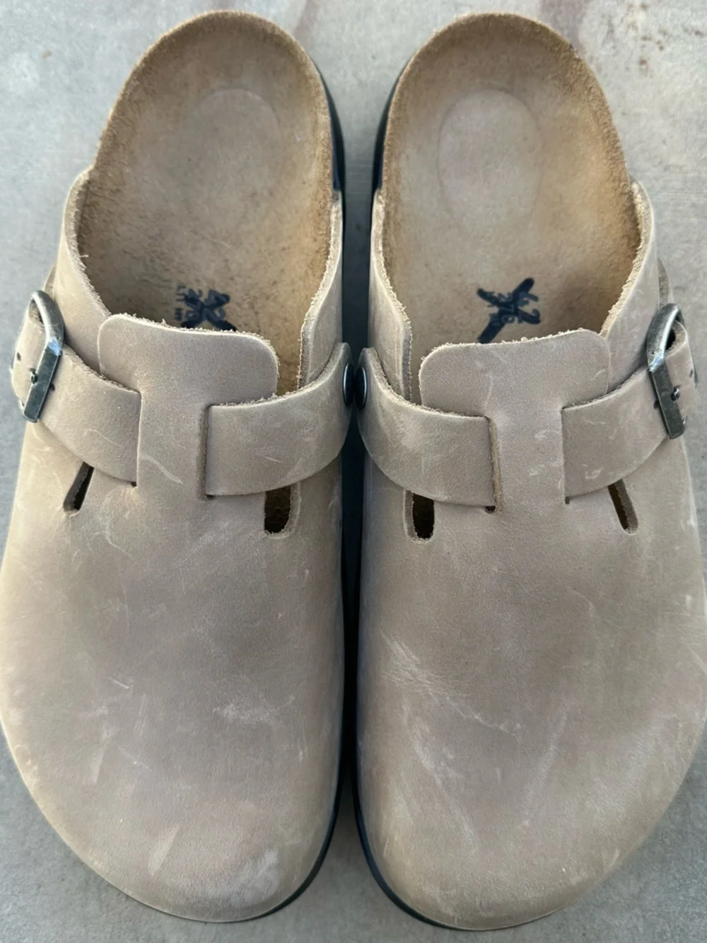 Birkenstock Boston Crosstown Oiled Leather Clogs Tobacco Brown Size 9-9.5 NEW